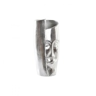 Váza DKD Home Decor Face Silvery Aluminium No