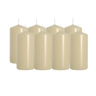 8X Valcová sviečka BISPOL CREAM ECRU 10cm 8X Valcová sviečka BISPOL CREAM ECRU 10cm