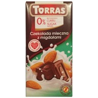 Torras mliečna čokoláda s mandľami bez cukru Torras mliečna čokoláda s mandľami bez cukru