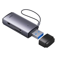 Adaptér čítačky kariet SD/TF série USB Lite, sivý