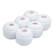 Cordonek Muza 10 biela, farba 0400, 6 ks Cordonek Muza 10 biela, farba 0400, 6 ks