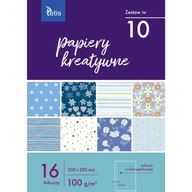 Zošit tvorivých papierov A4 100g. 16 listov KB030 Zošit tvorivých papierov A4 100g. 16 listov KB030