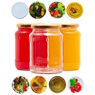 20x 720 ml SKLENENÉ DÁVKY NA MED, UHORKY, PRÍPRAVKY 20x 720 ml SKLENENÉ DÁVKY NA MED, UHORKY, PRÍPRAVKY