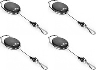 Odolný ťažný mechanizmus Jojo Style kovová karabina 80 cm čierna x 4