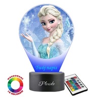 Elsa Frozen 3D LED tlačená nočná lampa Elsa Frozen 3D LED tlačená nočná lampa
