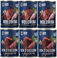 JOHN DOG BERRY mokré krmivo pre psov a šteňatá, MIX CHUTÍ 6x400 g JOHN DOG BERRY mokré krmivo pre psov a šteňatá, MIX CHUTÍ 6x400 g