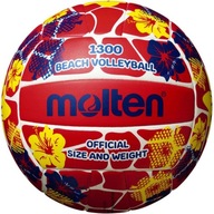 Roztavená plážová volejbalová lopta červená a žltá V5B1300-FR 5
