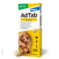 ADTAB DOG 1 TAB pre psy proti blchám a kliešťom 11-22kg
