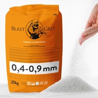 Sklený pieskovací granulát 0,4 - 0,9 mm 25 kg Blast Grit PRO PZH certifikát Sklený pieskovací granulát 0,4 - 0,9 mm 25 kg Blast Grit PRO PZH certifikát