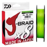 DAIWA J-Braid X8 #4.0 0,28 mm 58 lb 26,5 kg 150 m char DAIWA J-Braid X8 #4.0 0,28 mm 58 lb 26,5 kg 150 m char