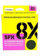 SUFIX BRAIDED SFX 8X 135 m NÍZKA VIANOČNÁ ZELENÁ 0,148 mm SUFIX BRAIDED SFX 8X 135 m NÍZKA VIANOČNÁ ZELENÁ 0,148 mm