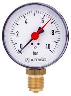 RADIÁLNY MANOMETER DNO 1/2 100mm 0-10 BAR AFRISO RADIÁLNY MANOMETER DNO 1/2 100mm 0-10 BAR AFRISO