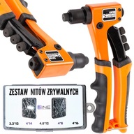 RUČNÁ NITOVAČKA NA NITY 2,4 - 4,8 MM + HLINÍKOVÉ SLEPÉ NITY 450 KS. RUČNÁ NITOVAČKA NA NITY 2,4 - 4,8 MM + HLINÍKOVÉ SLEPÉ NITY 450 KS.