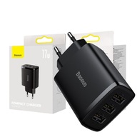 Baseus Nástenná nabíjačka 3x USB-A 17W napájací zdroj Baseus Nástenná nabíjačka 3x USB-A 17W napájací zdroj