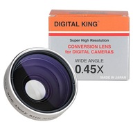 0,45X digitálny konvertor King NT-25 25mm Silver