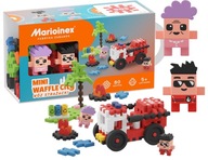 MINI WAFLE BLOCKS Hasičské auto 80 EL MARIOINEX MINI WAFLE BLOCKS Hasičské auto 80 EL MARIOINEX
