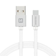 Rýchlonabíjací kábel USB - USB-C 0,2 m SWISSTEN Rýchlonabíjací kábel USB - USB-C 0,2 m SWISSTEN