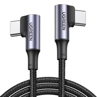 NYLONOVÝ KÁBEL UGREEN ANGLE USB-C QC PD 100W 5A 2M NYLONOVÝ KÁBEL UGREEN ANGLE USB-C QC PD 100W 5A 2M
