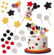 Sada ozdôb na tortu Mickey Mouse 30 ks. 2D Sada ozdôb na tortu Mickey Mouse 30 ks. 2D