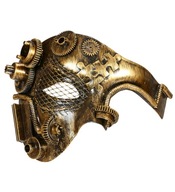 STEAMPUNK POLOVIČNÁ MASKA ROBOT PARNÝ STROJ STEAMPUNK POLOVIČNÁ MASKA ROBOT PARNÝ STROJ