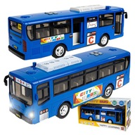 VEĽKÝ MESTSKÝ AUTOBUS S POHONNÝMI SVETLAMI MESTSKÝ AUTOBUS PRE DETI Klaksón MELODIES