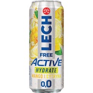 Lech Free Active Mango pivo 0,0% 4 x 500Ml Plech
