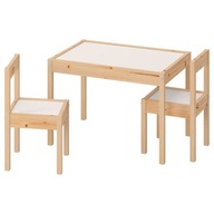 Stôl IKEA LATT + 2 stoličky, detská súprava