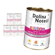 DOLINA NOTECI PREMIUM JUNIOR MOKRÉ KRMIVO PRE PSA MORČACIE SRDCE 6x400g DOLINA NOTECI PREMIUM JUNIOR MOKRÉ KRMIVO PRE PSA MORČACIE SRDCE 6x400g