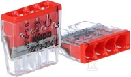 ZŁ.INST.4X2.5MM2 CLEAR/RED.OPK=100PCS ZŁ.INST.4X2.5MM2 CLEAR/RED.OPK=100PCS