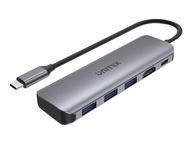 UNITEK Hub USB-C 3xUSB 3.1 Gen1 PD 100W HDMI 4K