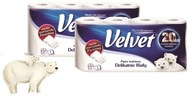 3-vrstvový toaletný papier VELVET 2x8 roliek 3-vrstvový toaletný papier VELVET 2x8 roliek