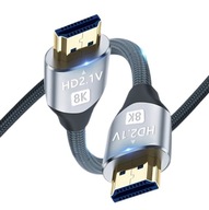 PROFESIONÁLNY kábel HDMI 2.1 8K ARC GOLD 1,5M SILNÝ PROFESIONÁLNY kábel HDMI 2.1 8K ARC GOLD 1,5M SILNÝ