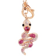 PINK SNAKE Keychain Keychain for Gift PINK SNAKE Keychain Keychain for Gift