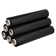ČIERNA STRETCH FÓLIA 2,40 kg - SADA 6 ks SILNÁ ČIERNA STRETCH FÓLIA 2,40 kg - SADA 6 ks SILNÁ