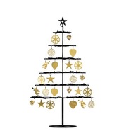 Vianočná dekorácia Borken 704162 čierny vianočný stromček