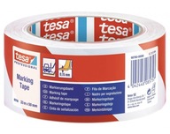 Výstražná páska TESA biela/červená 50mm 33m