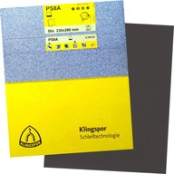KLINGSPOR BRÚSNE LISTY NA PAPIEROVOM PODKLADE 230 mm x 280 mm PS8A MOKRÉ