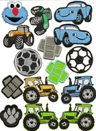 set auto traktor nažehľovačka SM nášivky odznaku set auto traktor nažehľovačka SM nášivky odznaku