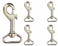 Carabiner 25 mm x 64 mm nehrdzavejúce 5ks striebro Carabiner 25 mm x 64 mm nehrdzavejúce 5ks striebro