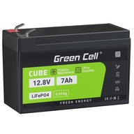 Green Cell - LiFePO4 batéria 12V 12,8V 7Ah pre fotovoltaické systémy, Green Cell - LiFePO4 batéria 12V 12,8V 7Ah pre fotovoltaické systémy,