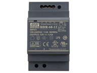 Mean Well HDR-60-12 napájací zdroj na DIN lištu 12VDC/4,5A