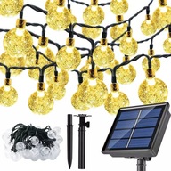 SOLÁRNE GARLANDOVÉ LAMPY BALKÓNOVÉ TERASOVÉ GULE 40x LED SOLÁRNE GARLANDOVÉ LAMPY BALKÓNOVÉ TERASOVÉ GULE 40x LED