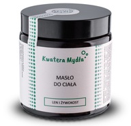 Ľanové a kostihojové telové maslo 120 ml KwateraMydła Ľanové a kostihojové telové maslo 120 ml KwateraMydła