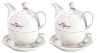 Porcelánová súprava Sir William's Tea (350 ml džbán, šálka a podšálka) x2