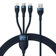 KÁBEL BASEUS USB-USB-C/mikro USB/Lightning 1,2 m KÁBEL BASEUS USB-USB-C/mikro USB/Lightning 1,2 m