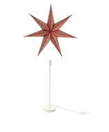 Stolná lampa IKEA STRALA, hviezdicové pruhy, červená Stolná lampa IKEA STRALA, hviezdicové pruhy, červená