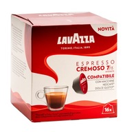 Dolce Gusto kapsule Lavazza Cremoso Talianska čierna klasická káva Dolce Gusto kapsule Lavazza Cremoso Talianska čierna klasická káva