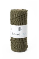 Bavlnená makramé šnúrka 3PLY khaki 5mm 100m Bavlnená makramé šnúrka 3PLY khaki 5mm 100m