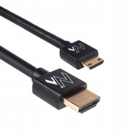 Kábel HDMI-miniHDMI SLIM 1.4 3D GOLD kábel 3m