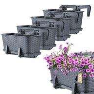 KADAX 4x BALKÓNOVÁ BOX HRNEC 40cm ÚCHYT KADAX 4x BALKÓNOVÁ BOX HRNEC 40cm ÚCHYT